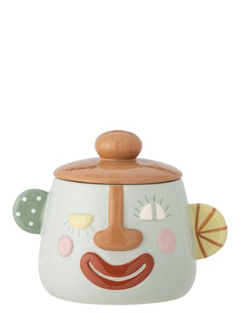 Sylvie Jar W/Lid Grey Bloomingville