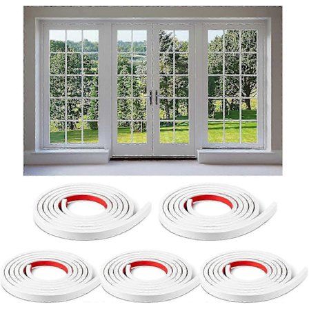 5 ruller totalt 10 meter Vindusgitterinnsatser Grid Kit Selvklebende Skrell og Fest (FMY)