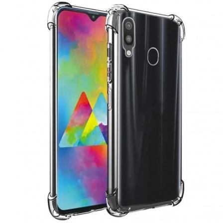 Samsung M20 iskuja vaimentava silikonikotelo Shockr Transparent