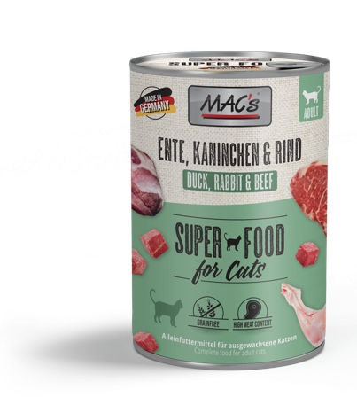 Mac's And, Kanin og Storfe 400g - Våtfôr