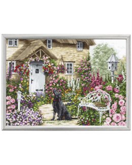 Broderikit Billede Blomstrende have - Luca-S