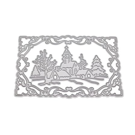 Jul Vinter Metal Skærestencils DIY Scrapbooking Album Stempel Papir C