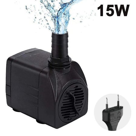 Sunrain nedsänkbar pump, ultratyst vattenpump med fontänpump med 5ft strömkabel, 3 munstycken