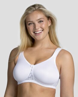 Kaarituettomat t-paitaliivit Smooth Lacy Valkoinen-E95-Miss Mary