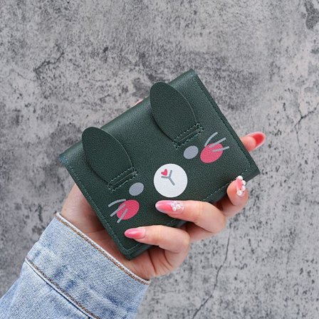 Yndig tegneserie kaninører syntetisk skuldertaske til piger