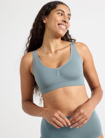 Lindex Bra Joy Seamless Top - Green - XL
