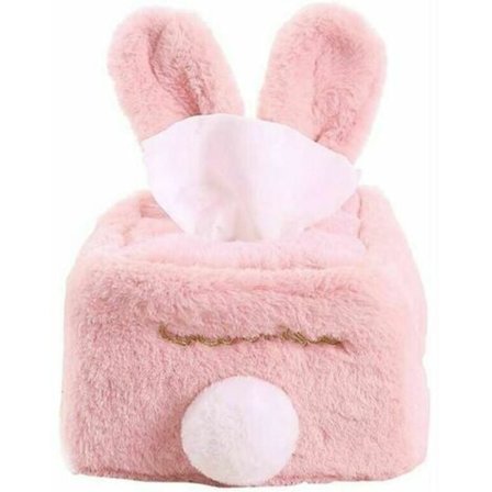 Servietboks, Plys Kanin Servietboks Opbevaringsbakke Servietholder Opbevaring Boligindretning Påske Firkantet