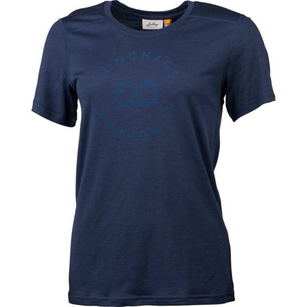 Lundhags Merino Light Women's Sigil Tee Women short-sleeved sweaters Blue XS