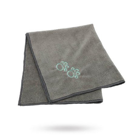 Trixie - Microfiber Handduk Top-Fix - Grå - Pälsvård