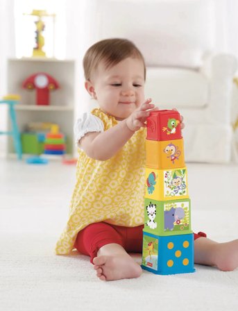 Fisher-Price Fisher-Price Stack & Explore Blocks - Multi/patterned - ONE SIZE