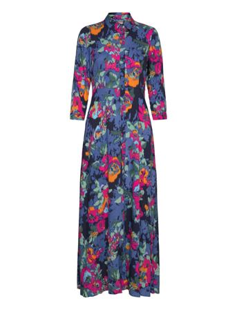 Yassavanna Long Shirt Dress S. Patterned YAS