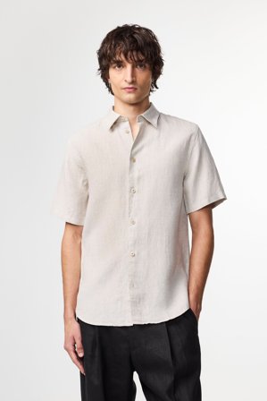 NN.07 Enzo 5708 Skjorte Herre Khaki Hør