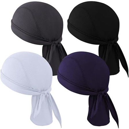 4 kpl hikeä imevää bandana-kypärän vuoraushuppua, hengittävä, hienkestävä bandana, säädettävä pyöräilylippis ulkoiluun
