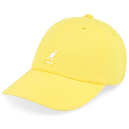 Kangol - Gul unconstructed Caps - Washed Baseball Lemon Sorbet Dad Cap @ Hatstore