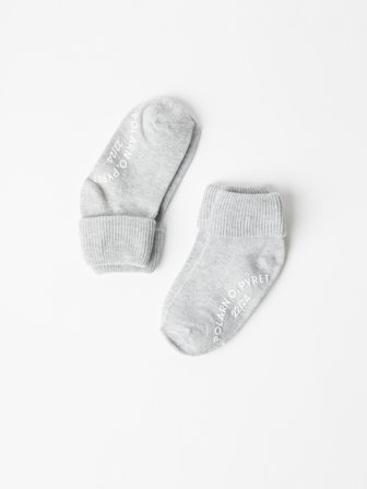 Polarn O. Pyret - 2-pack of anti-slip socks - 28|30 - Childrenswear - grey