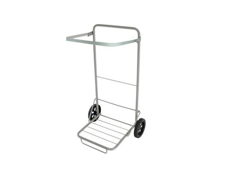 HYKAB Säckvagn allround silver - Lyreco - Städ och hygien - Avfallshantering och källsortering - Säckstativ