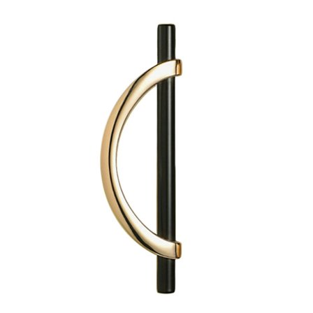 Dørhåndtag Skabshåndtag GULD&SORT 128MM guld&sort