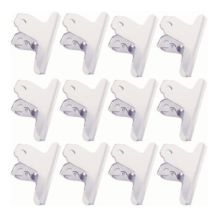 12 Bulldogklämmor, 10cm Rostfritt Stål Binder, Metallmapp för D