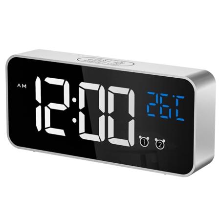IC Stor digital v ckarklocka f r synskadade - 14,5 cm silver
