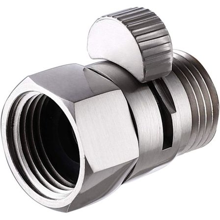 Suihkupään sulkuventtiili Messinki sulkuventtiili harjatulla nikkelillä M DXGHC