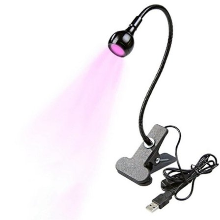 UV LED Nagellampa - Mini LED Nagellampa Gel X-lampa för naglar med säkringsklämma Roterbar LED-lampa