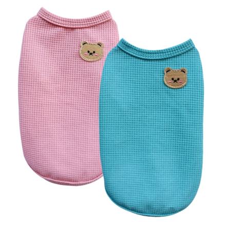 2ST Vår och sommar husdjursväst katt hundkläder valp Teddy