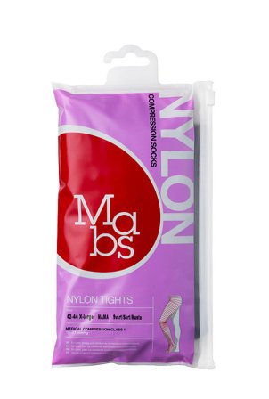 Mabs Nylon Strømpebuks Mama Sort Sort XL, Tøj & Bolig, Tøj, Strømpebukser