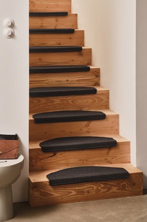 Jotex - Trappetrinnsteppe Sisal 2-pakke Sisal Svart SIENNA - Kjøp Trappetrinnstepper hos Jotex