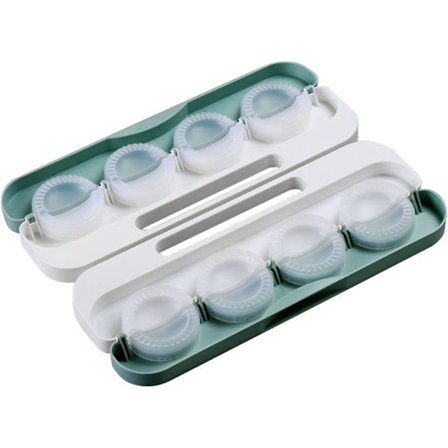 1 kpl (Vihreä) 8-in-1 Dumpling Maker - Helppo ja Nopea Työkalu Dumplingien Valmistukseen