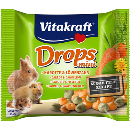 Vitakraft - Happy Drops Gnager 40 g - Smådyr - Godbiter og gnagestenger - Belønningsgodbit for smådyr - ZOO.no