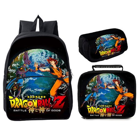Dragon Ball Student Skolväska Tredelad Set 16 Inch Style 11