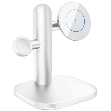 3in1 MagSafe Trådlös Laddare iPhone Apple Watch Airpods - Vit