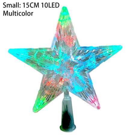 1 Stk Jule LED-lys Femspiss Stjerne LITEN-FLERE FARGE Small-Multicolor