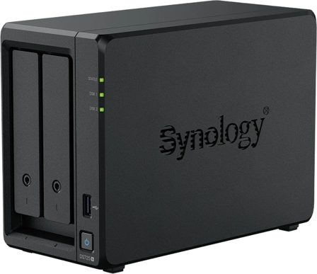 Synology-Synology DS725+-DS725+ Kompakt NAS med 2 skuffer og 2,5 GbE-Data storage-NAS-er