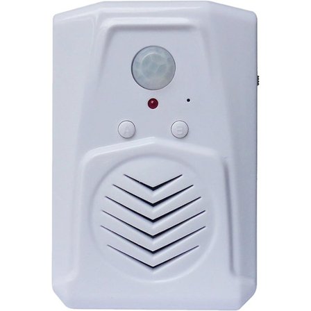 PIR Infrarød Bevægelsessensor, Pro Edition med Multi-Track Afspilning. Download dine egne tilpassede MP3-lydfiler for at afspille tale, musik eller 