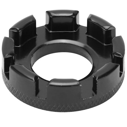 Cykkel 8-vejs eger-nøgle Cykel Eger-nippel Nøgle Hjul Fælge Opretningsnøgle Reparationsværktøj Sort