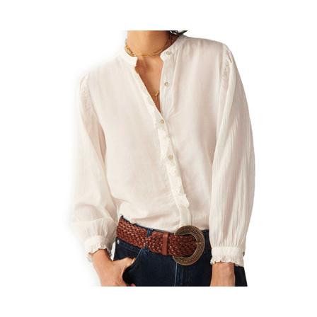 Ba&Sh, Teora Shirt Beige, Dames, Maat:S