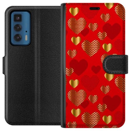 Kompatibelt Plånboksfodral till Motorola Motorola Edge 20 Pro GoldenHearts