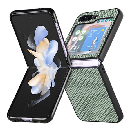 Fiber mönster stilfodral för Samsung Galaxy Z Flip 5