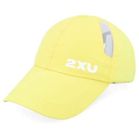 2XU - Gul unconstructed Keps - Run Cap Pixel Lemon/White Dad Cap @ Hatstore