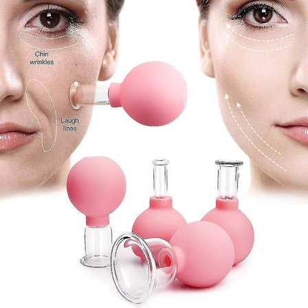 Massage Body Cups Rubber Vacuum Cupping Glasses Face Skin Lifting Body Facial Cupping Therapy Tool