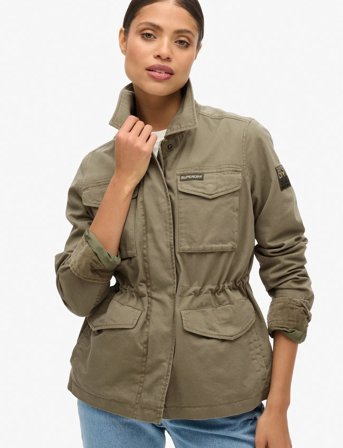 Superdry Embroidered M65 Military Jkt - Khaki green - 12