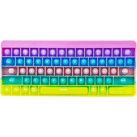 Pop It Fidget, Tryk Pop Boble Fidget Sensorisk Regnbue