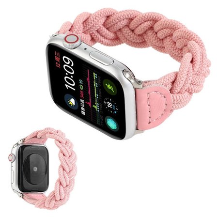Apple Watch Series 6 / 5 44mm kudottu punottu kellonauha - Pinkki
