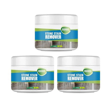 3X Kiven tahranpoistoaine graniitti kvartsi marmorilaatta pinttyneille tahroille syväpuhdistusjauhe vahva puhdistus graniittikiven puhdistusaine