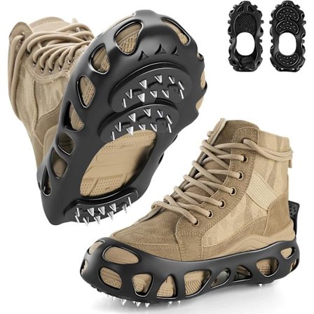 Issko til sko og støvler med 30 pigge, skridsikre snekramper - Small