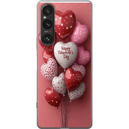 Yhteensopiva Puhelinkuori Sony Sony Xperia 1 V Ystävänpäivän ilmapallot