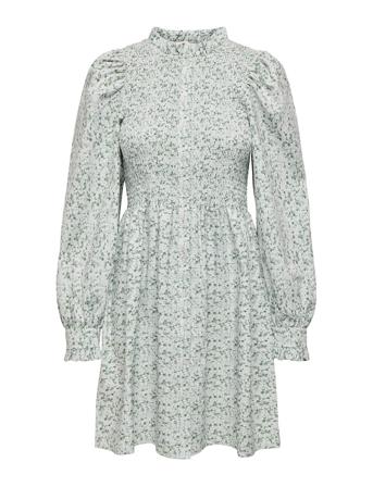Onlpi Aspen L/S Smock Dress Wvn Cs Green ONLY