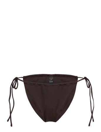 Weekday Strappy Tie Bikini Bottoms - Brown - XS