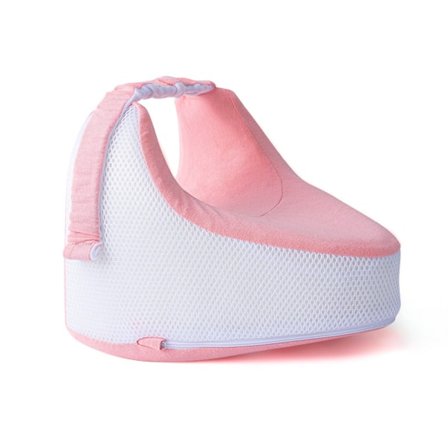 Pude til/ben, med aftageligt betræk - ideel til sidesovere, graviditet (pink)